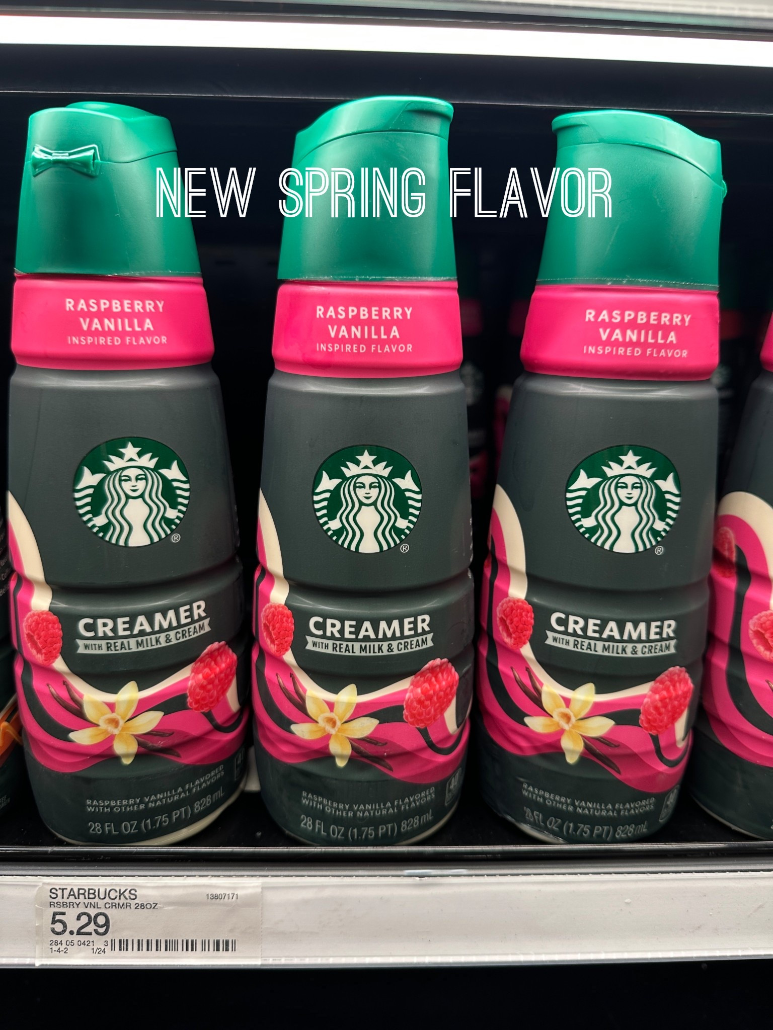 New spring flavor vanilla raspberry Starbucks creamer
Coffee creamer


#LTKSeasonal #LTKfoodie #LTKmorningroutine