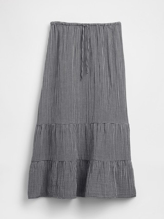 Cotton Gauze Tiered Easy Maxi Skirt | Gap (US)