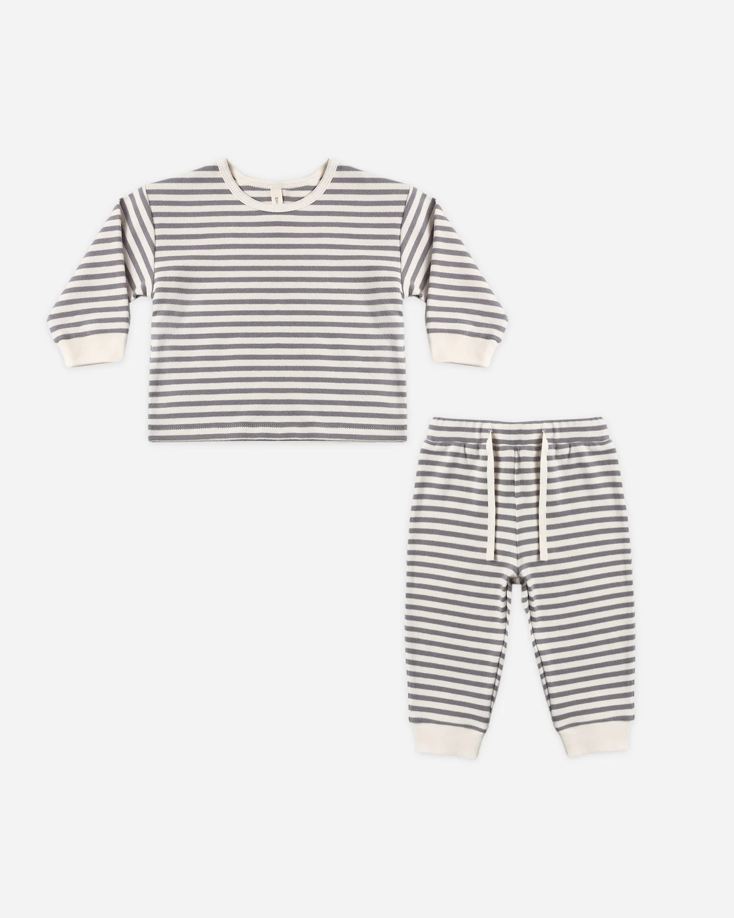 Cozy Set Slate Stripe | Rylee + Cru
