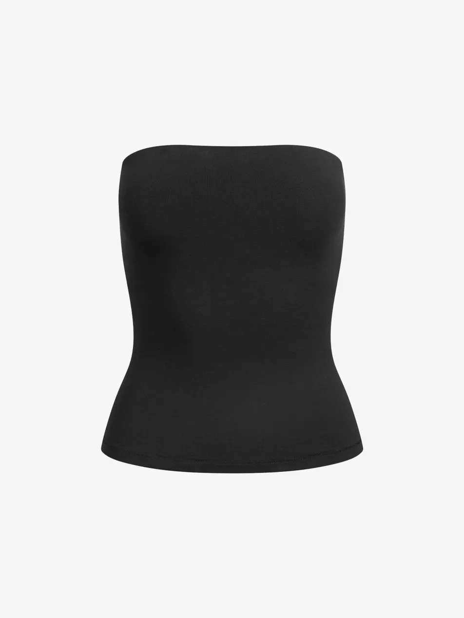 SKIMS - Strapless Cotton-Jersey Tube Top | Selfridges.com | Selfridges