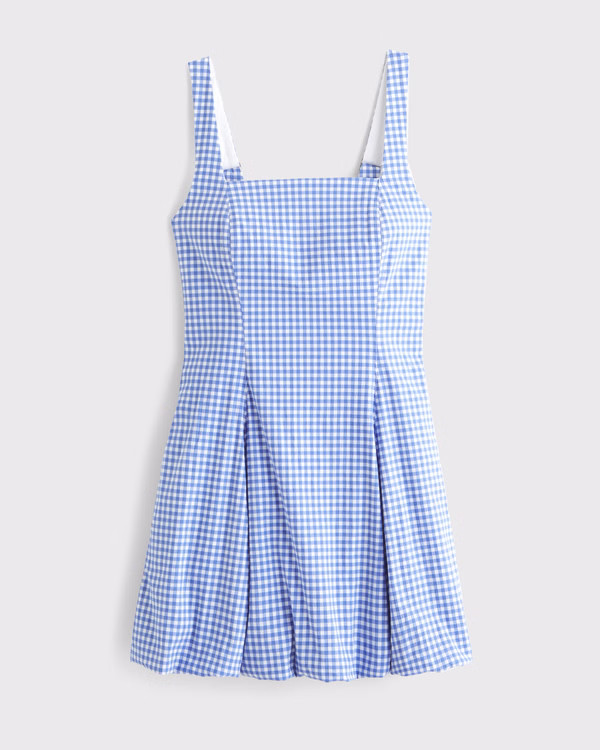 The A&F Mila Bubble Hem Mini Dress | Abercrombie & Fitch (US)