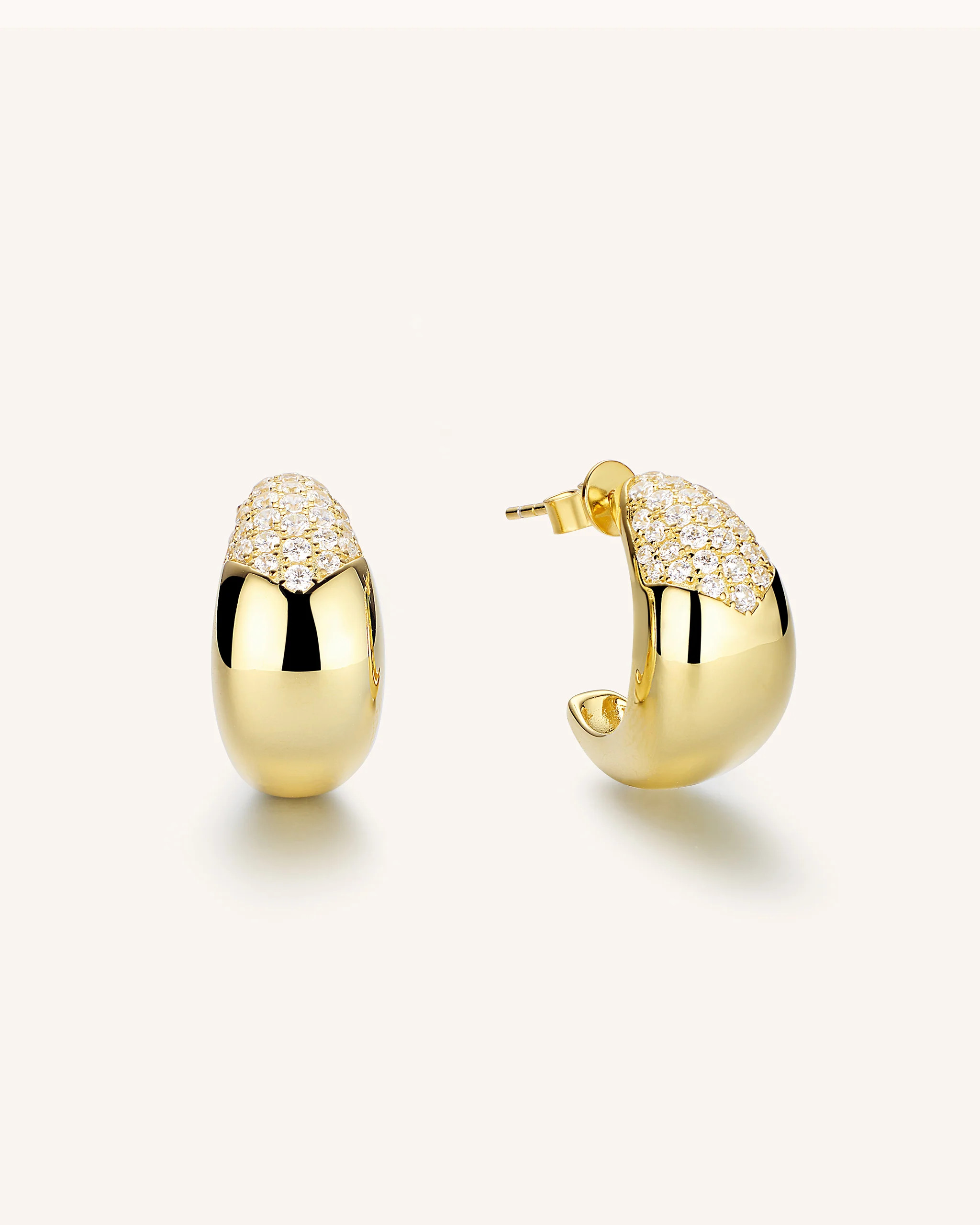 Pavé Bay Earrings | PEACHMIND