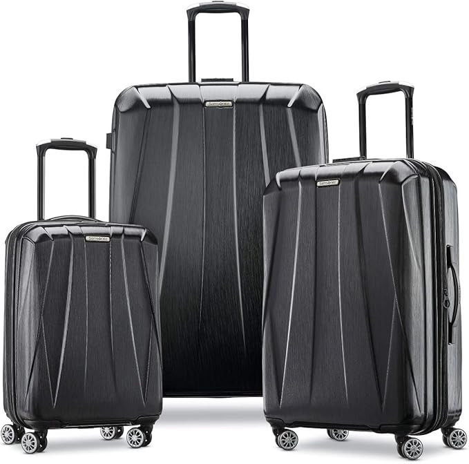 Samsonite Centric 2 Hardside Expandable Luggage with Spinner Wheels, Black, 3-Piece Set (20/24/28... | Amazon (US)