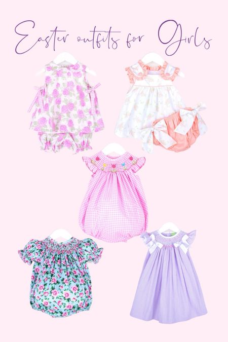 Baby girl Easter outfit. Smocked Easter bubble. Little girls Easter dress. Toddler Easter outfits. 

#LTKbaby #LTKkids #LTKSeasonal