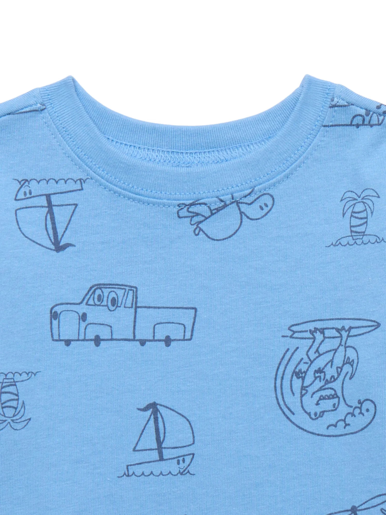 Garanimals Baby Boy Printed T-Shirt with Short Sleeves, Sizes 0M-24M - Walmart.com | Walmart (US)