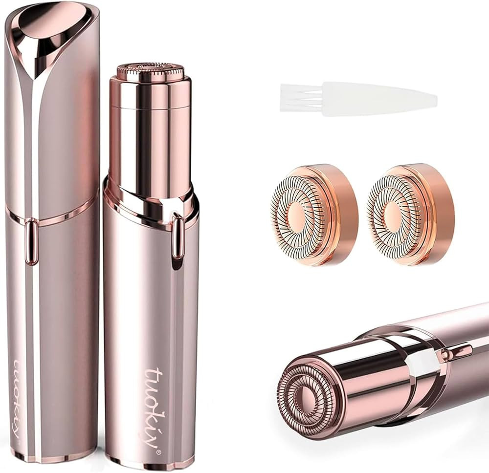 tuokiy Women Facial Hair Removal Device Battery Operated with 2 Replacement Heads,Ladies Face Sha... | Amazon (US)