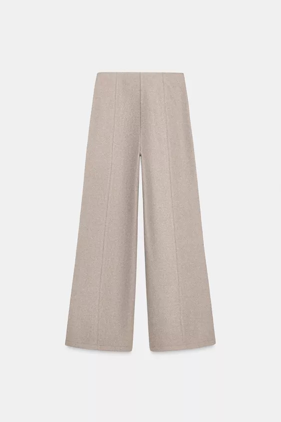 HIGH-WAIST SOFT TROUSERS | Zara UK