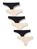 Amazon.com: Amazon Essentials Women's Thong Underwear (Available in Plus Size), Pack of 6, Black/... | Amazon (US)