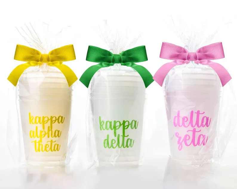 Sorority Frosted Flex Cups: Bid Day or Big Little Gift | Etsy (Global)