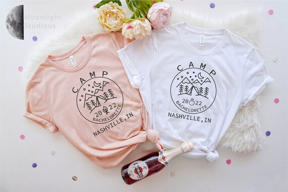 Camp Bachelorette Shirts, Hiking Bachelorette, Girls Trip Shirts, Camping Trip Shirts, Girls Week... | Etsy (US)