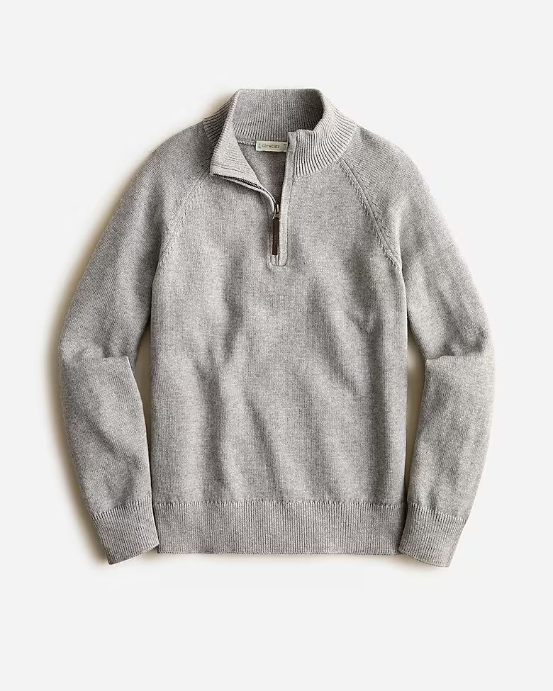 Kids' cotton-blend half-zip sweater | J.Crew US