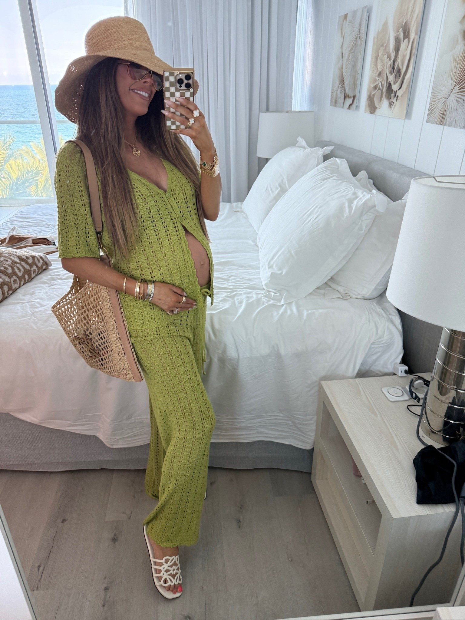 Wearing a size medium in this two piece swimsuit coverup! Linking some lookalike Loewe sandals too! 

Resort wear, Beach vacation, Coverup, Swimsuit coverup, Green coverup, Crochet knit coverup, Amazon finds, Amazon fashion, Emily Ann Gemma 

#LTKSwim #LTKTravel #LTKBump