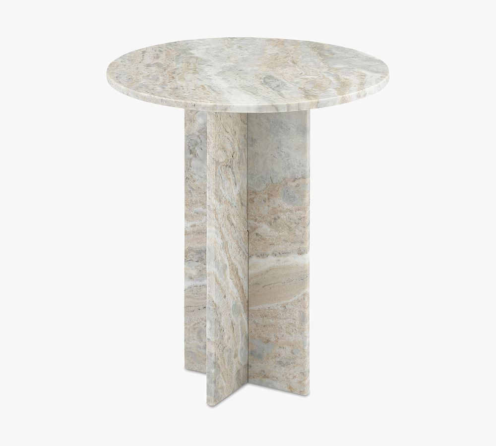 Calvert Round Marble Accent Table (18") | Pottery Barn (US)