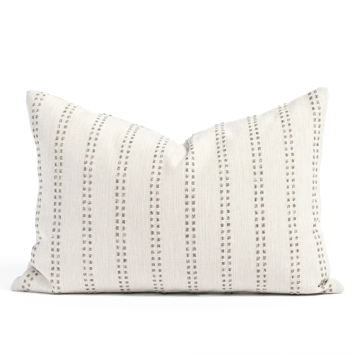 Elodie Stripe 14x20 Lumbar Pillow, Felt | Tonic Living