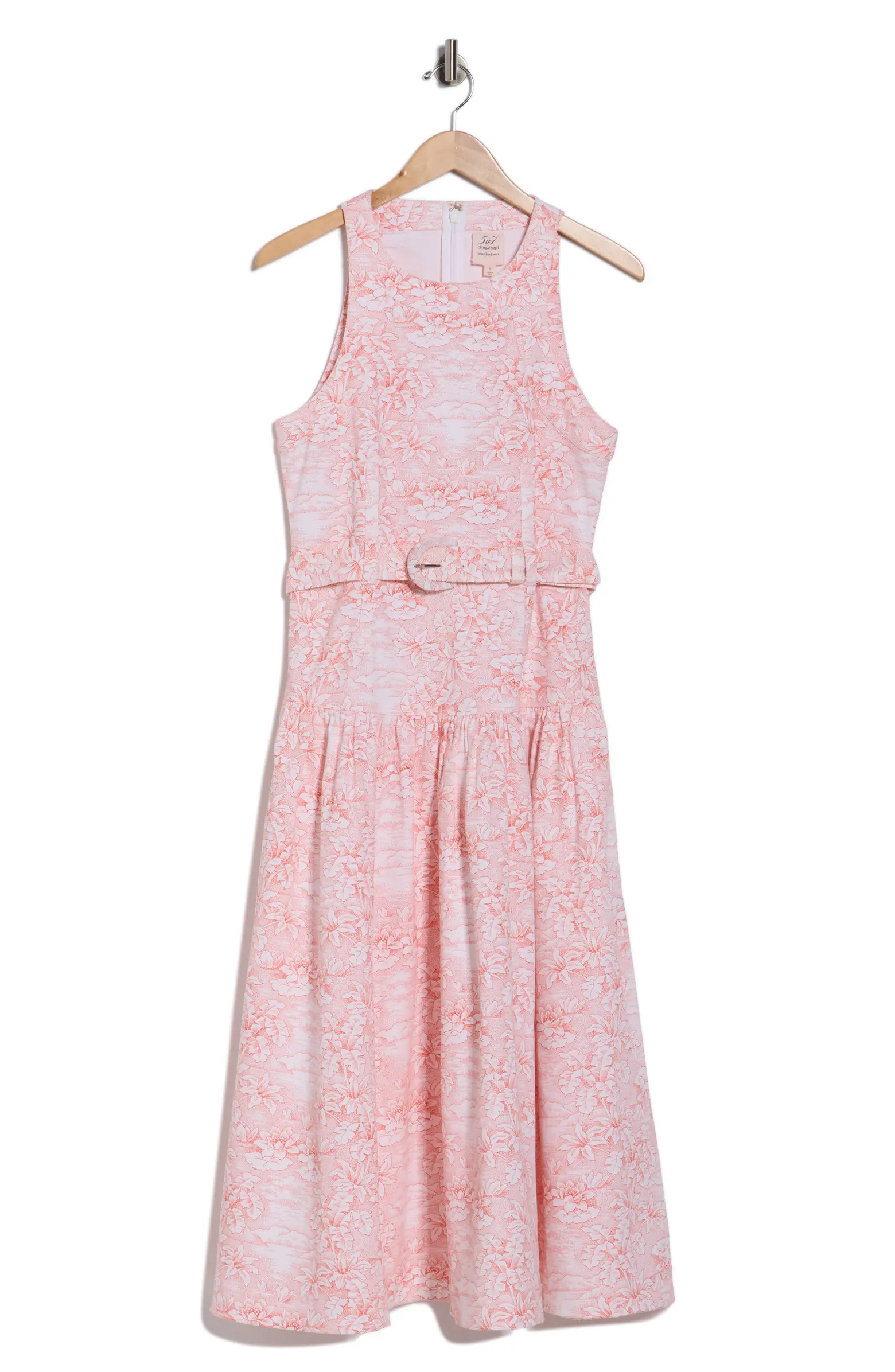 Cinq à Sept Zoey Sleeveless Belted Stretch Cotton Toile Dress | Nordstromrack | Nordstrom Rack