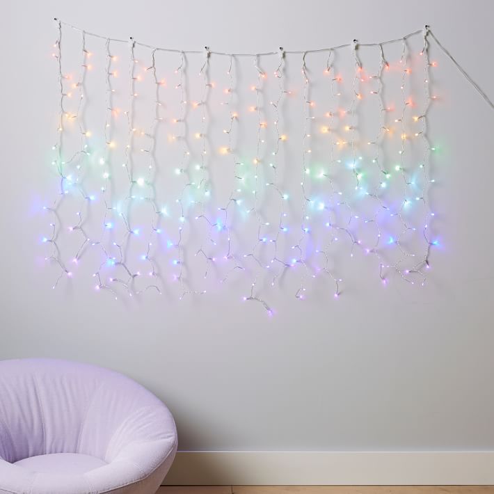 Rainbow Waterfall String Lights | Pottery Barn Teen