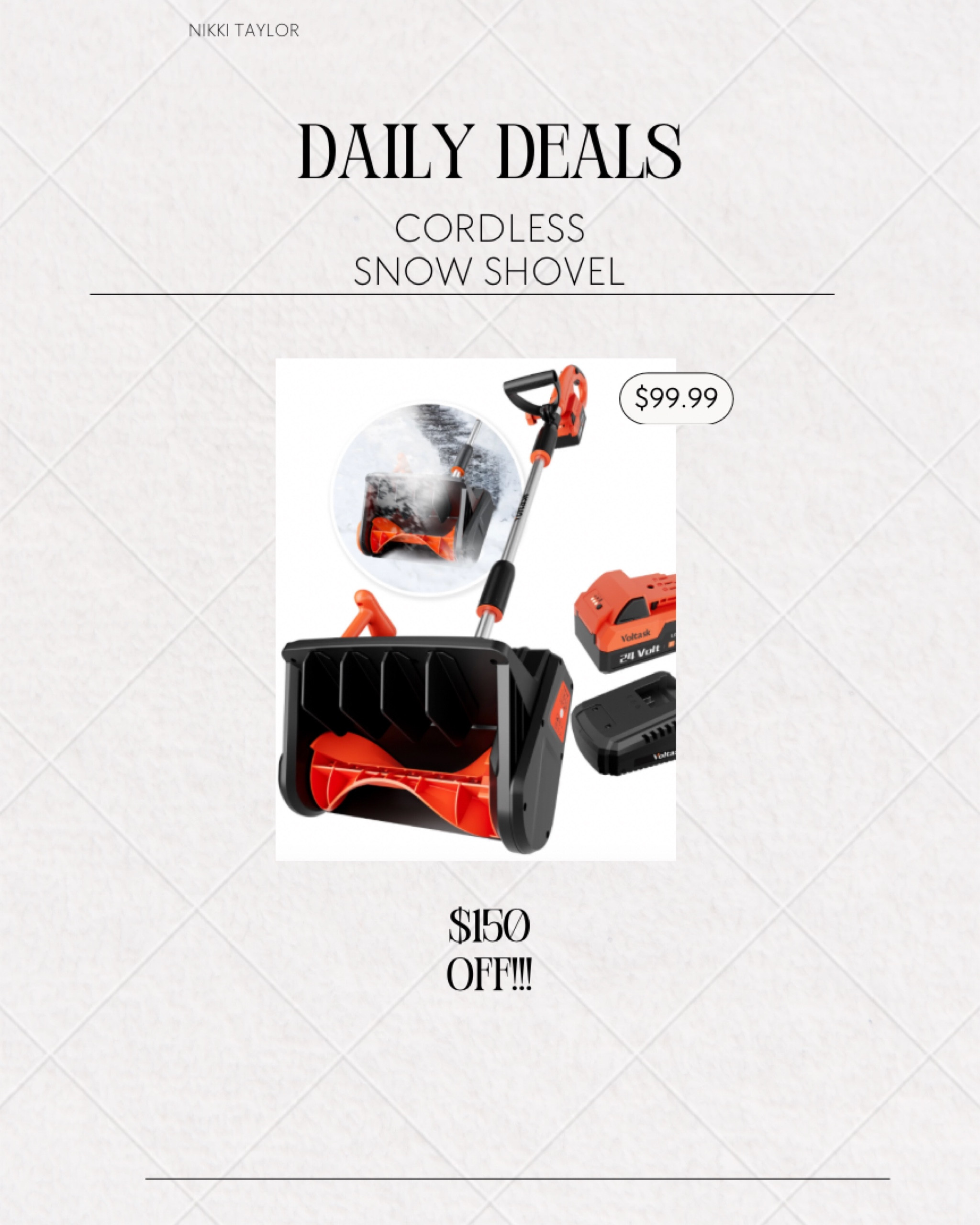 Cordless snow shovel on sale! #walmart #snow #shovel #cordless #snowshovel

#LTKSaleAlert #LTKFindsUnder100 #LTKSeasonal