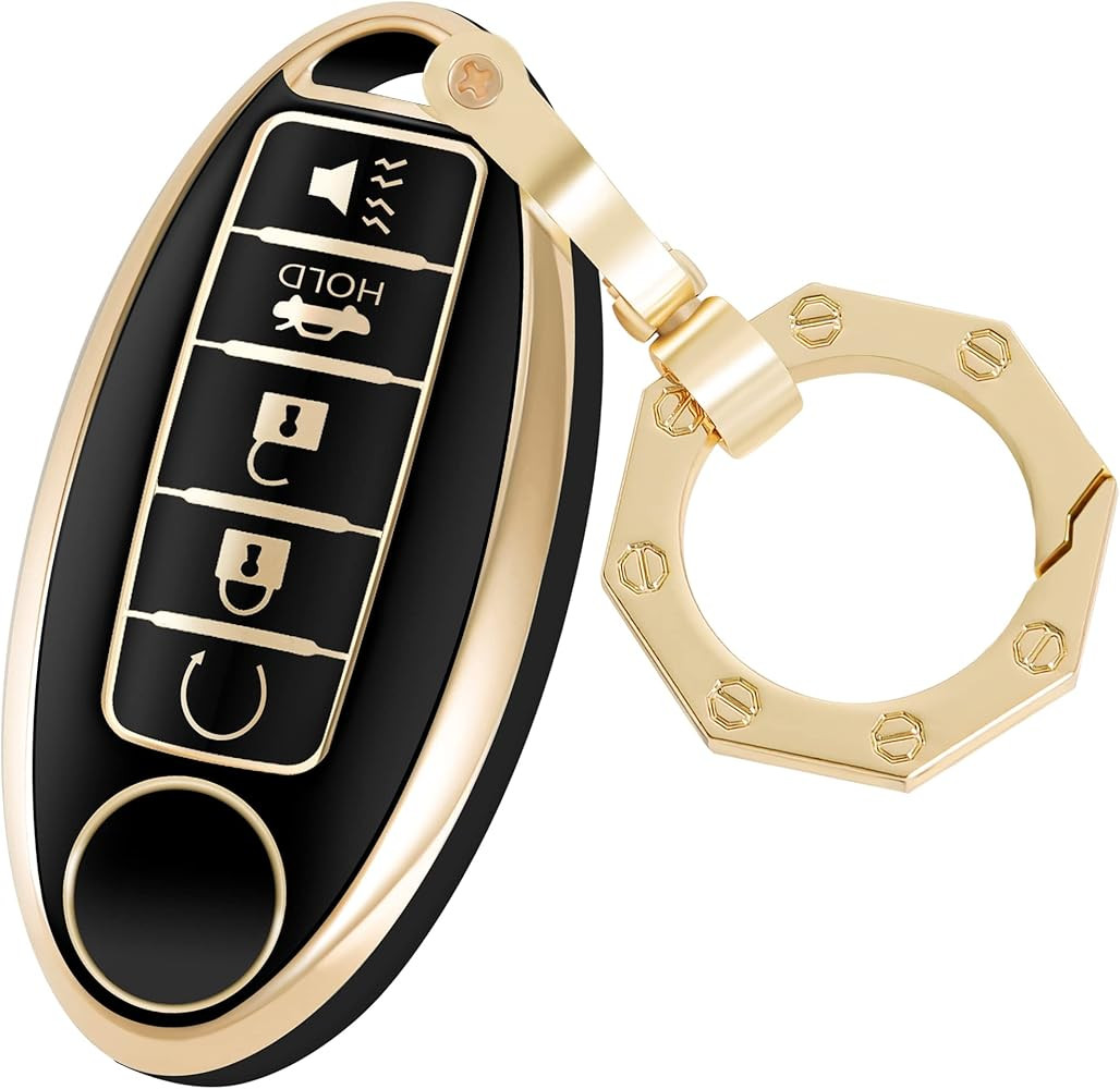 for Nissan Key Fob Cover Car Key Case Shell with Keychain fit Nissan Altima Maxima Murano Rogue S... | Amazon (US)