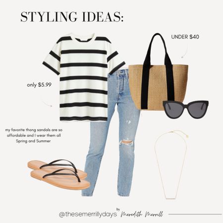 Styling Ideas For Spring 

Spring outfit | Basics | Spring basics | Striped tee | Jeans | Denim |  Tote | Sandals | Outfit inspo | Casual outfit

#LTKstyletip #LTKfit #LTKunder50