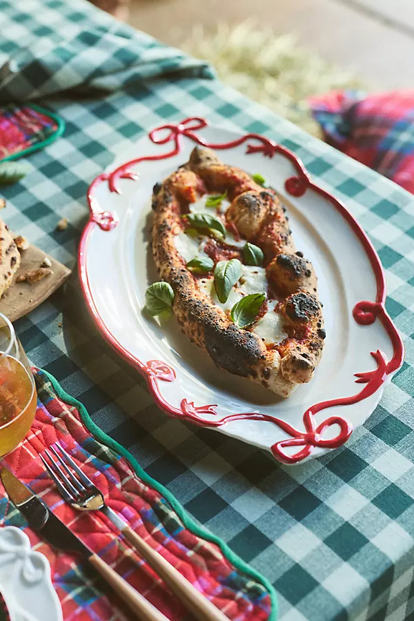 Benedita Bow Ceramic Stoneware Platter | Anthropologie (US)