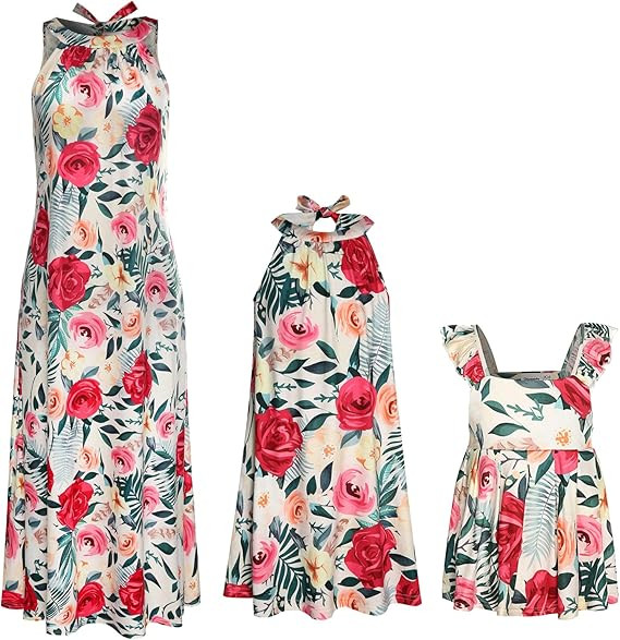 FSVOS Mommy and Me Matching Dresses Mommy and Me Matching Outfits Clothing with Pocket | Amazon (US)