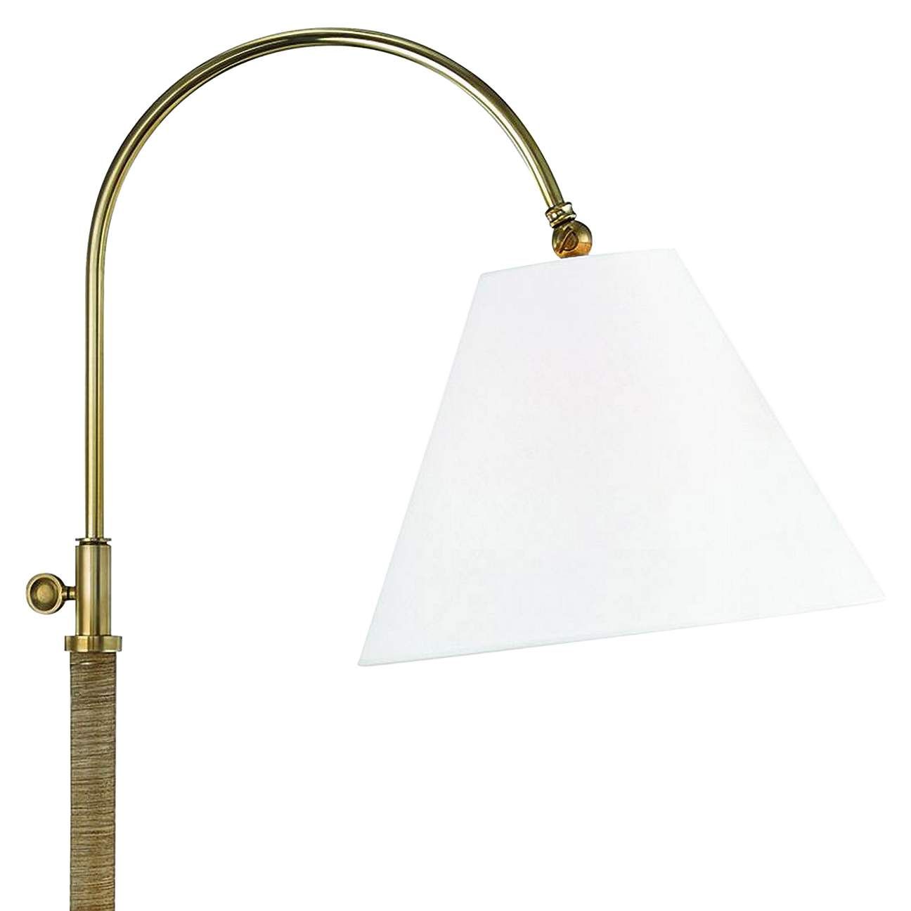 Curves No.1 Aged Brass Adjustable Floor Lamp | Lamps Plus