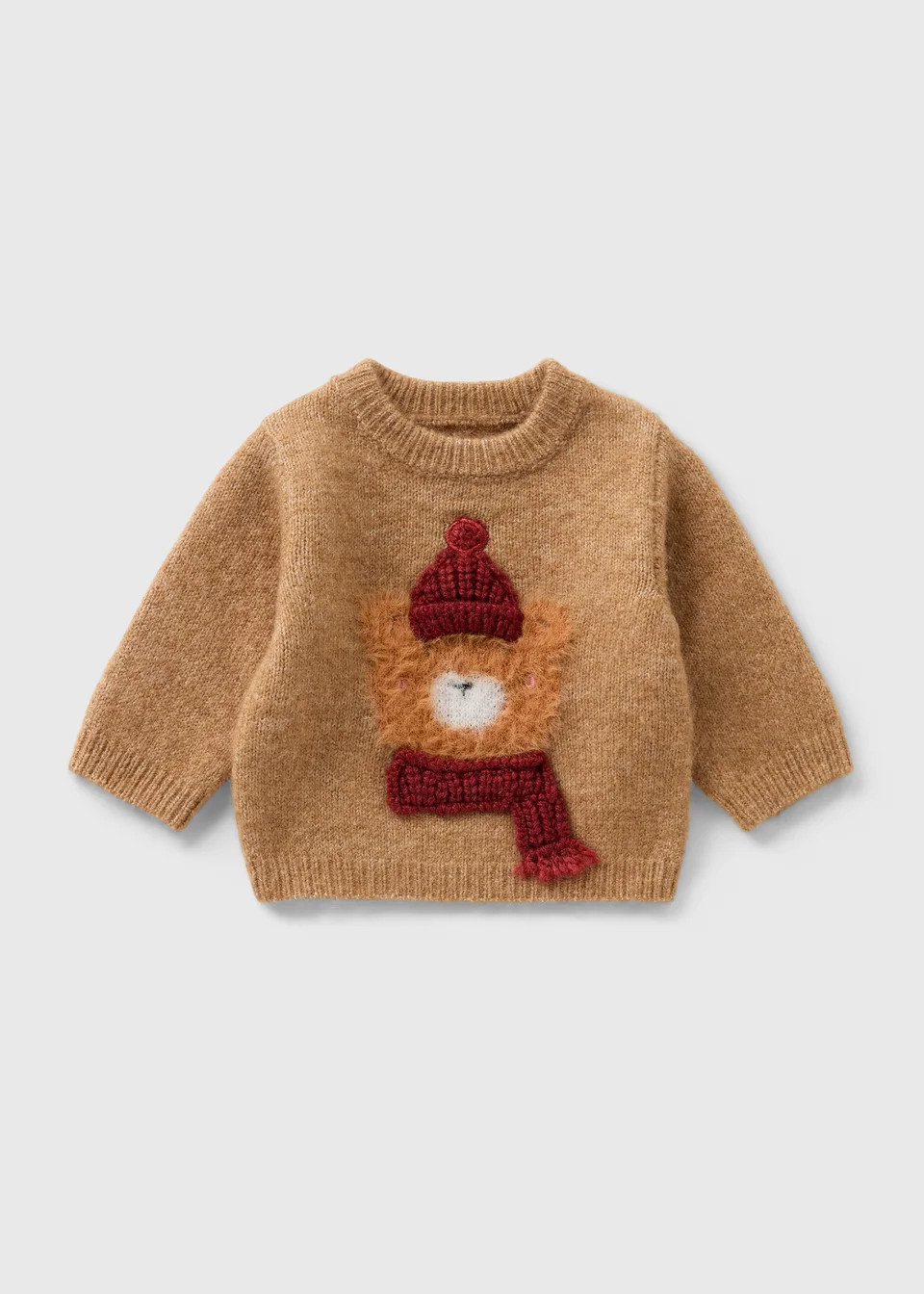 Baby Brown Cosy Bear Jumper (Newborn-23mths) | Matalan (UK)