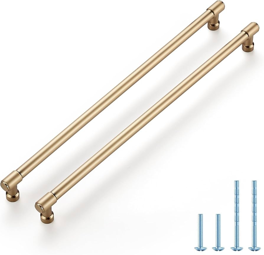 JOY DECOR 5 Pack 12-3/5 Inch Champagne Bronze Cabinet Handles Modern Dresser Drawer Pulls Kitchen... | Amazon (US)
