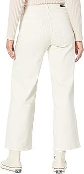 KUT from the Kloth : Meg High-Rise Fab Ab Wide Leg Regular Hem in Ecru | Amazon (US)