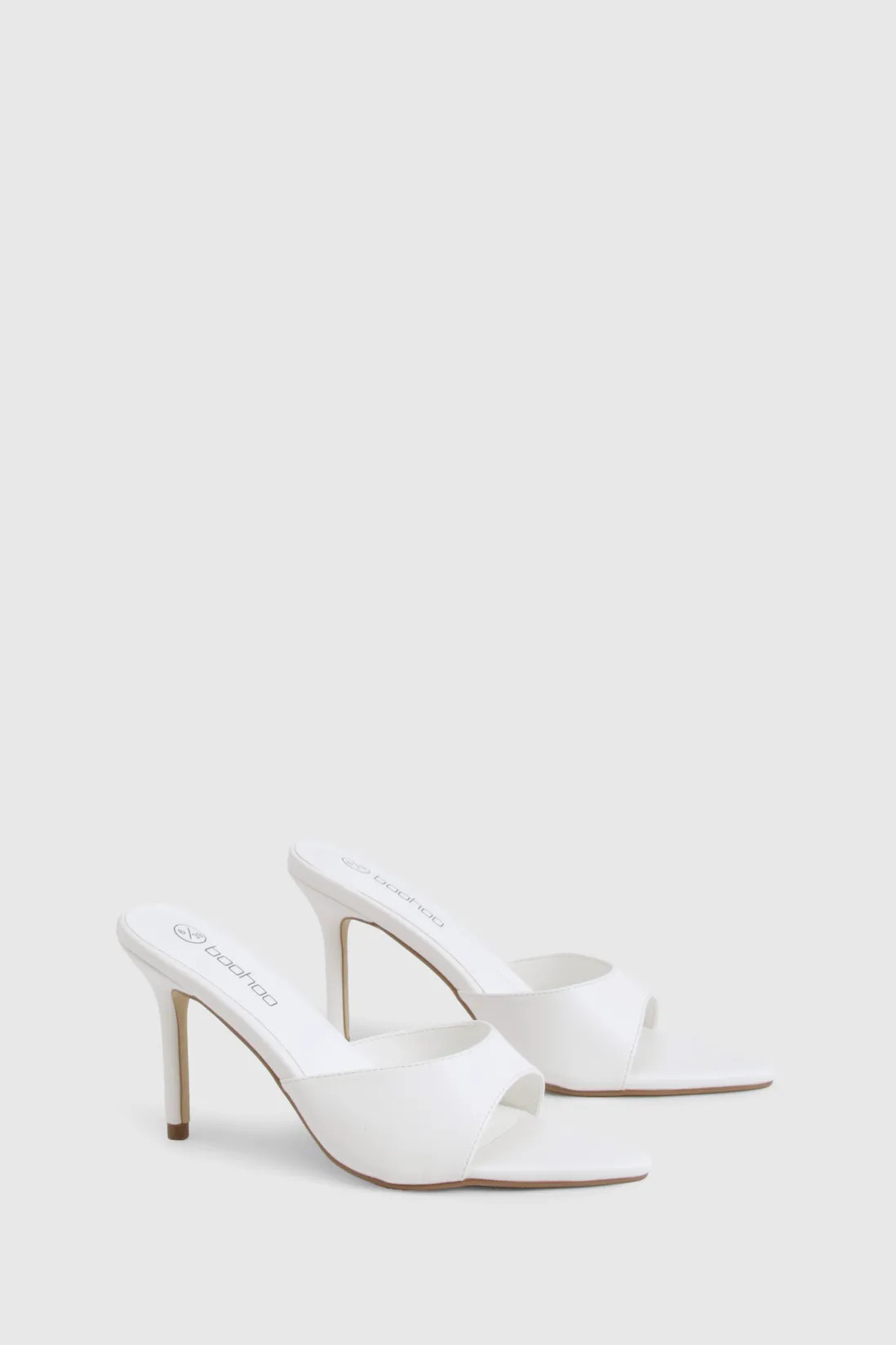 Low Stiletto Pointed Toe Heeled Mules | Boohoo.com (UK & IE)
