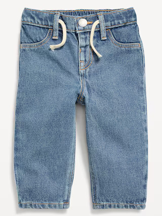 Drawstring Barrel-Leg Jeans for Baby | Old Navy (US)