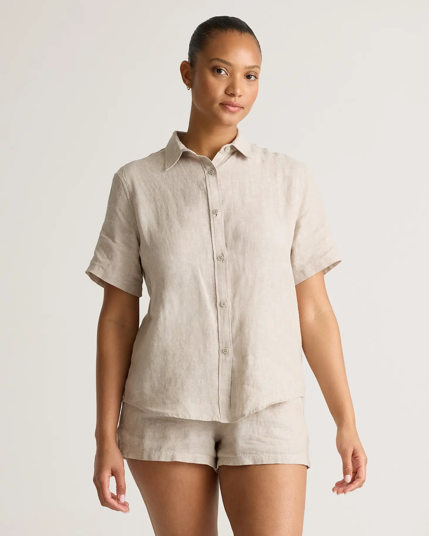 100% European Linen Shorts Pajama Set | Quince