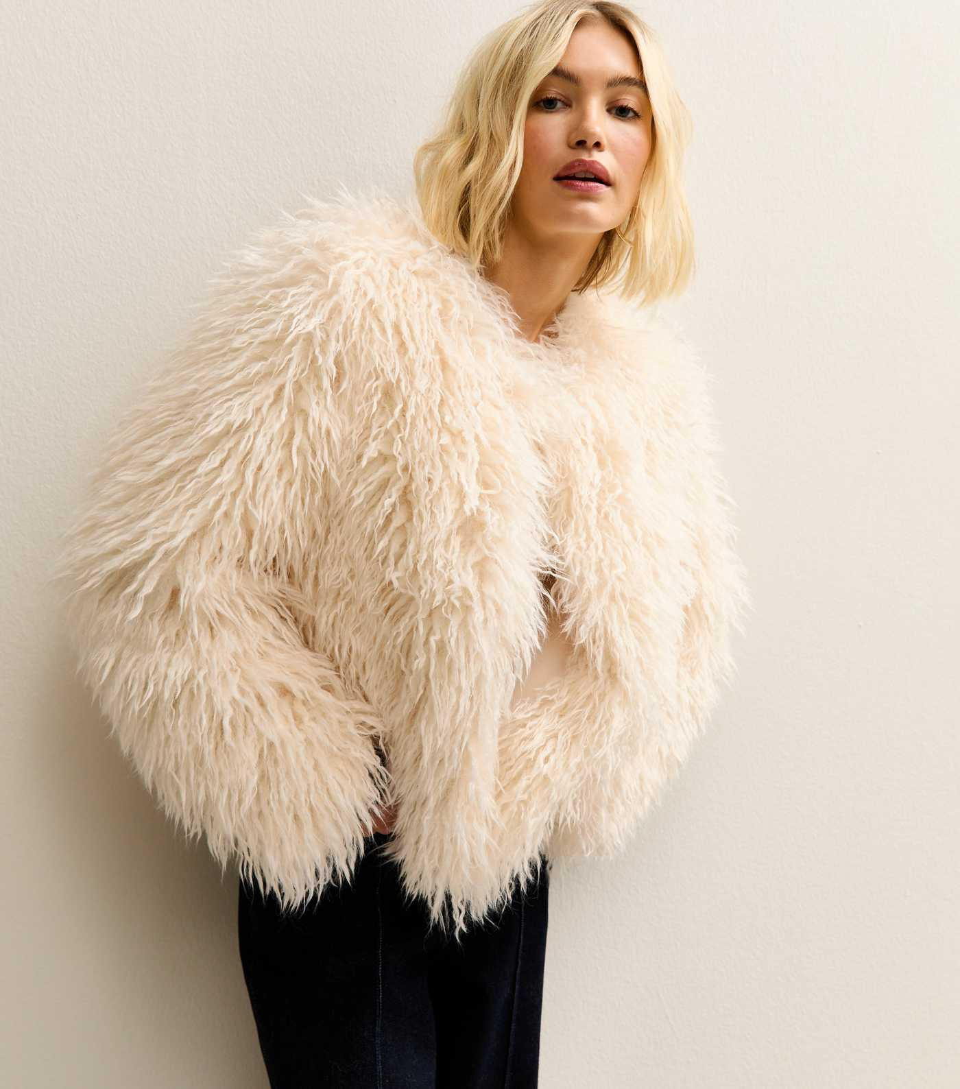 Cream Faux Fur Coat | New Look | New Look (UK)