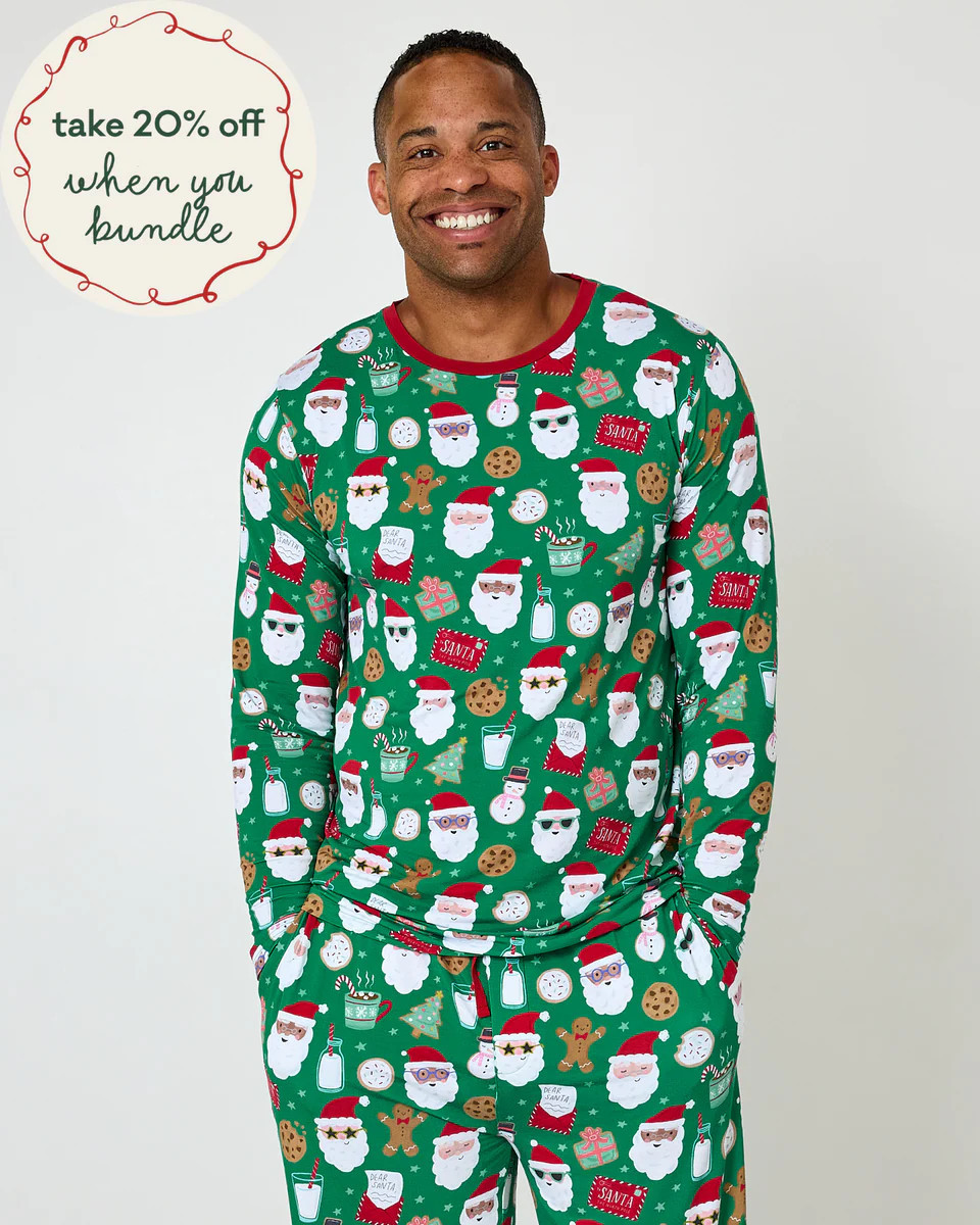 Cookies for Santa Men's Long Sleeve Pajama Top | Little Sleepies