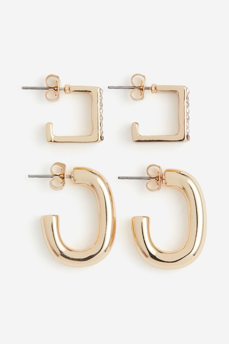 2 Pairs Hoop Earrings | H&M (US + CA)
