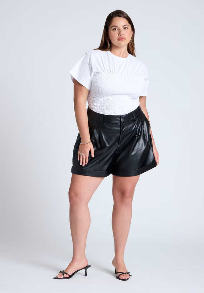 Faux Leather Short | Eloquii