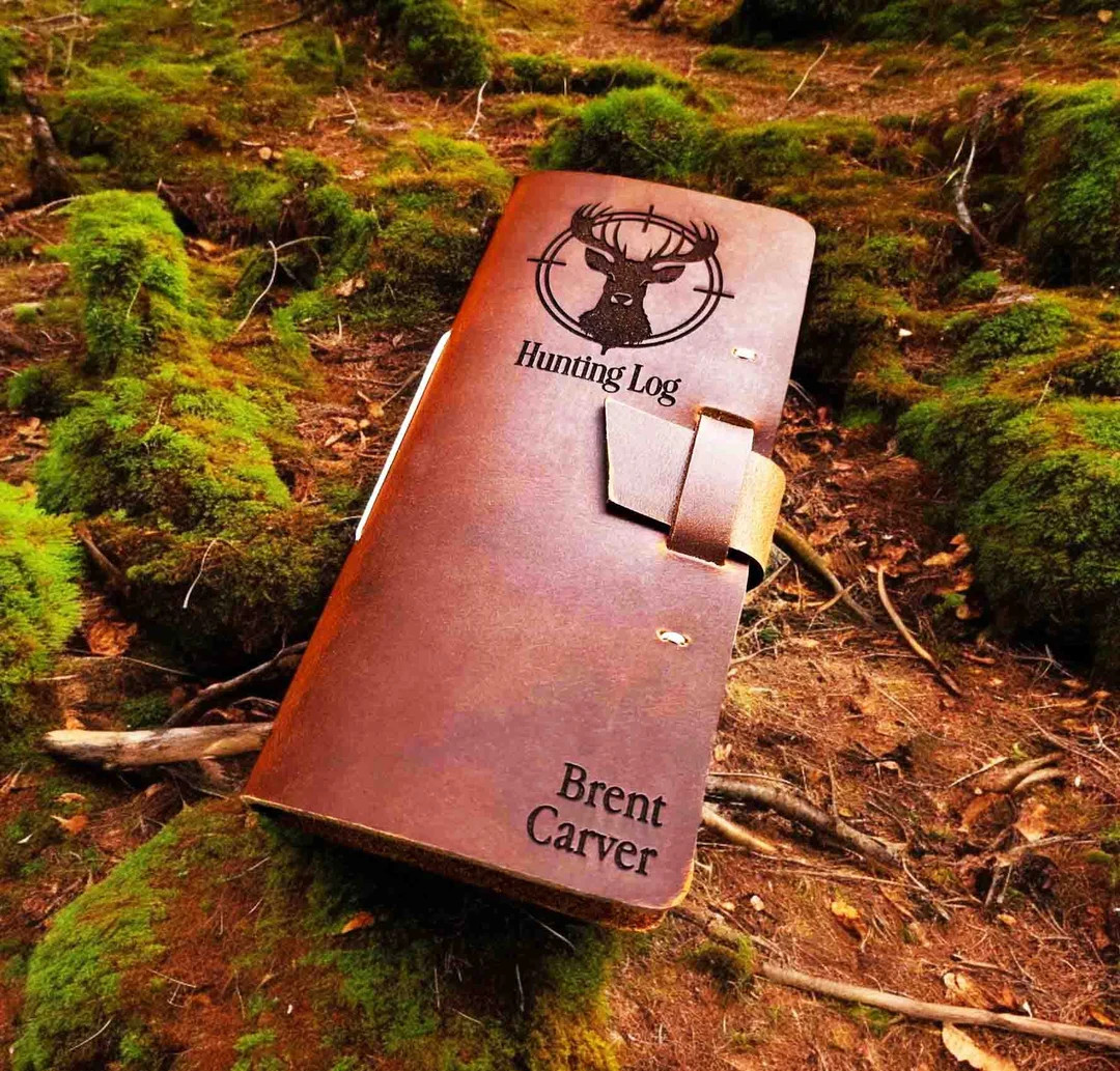 Hunting Log Premium Leather Custom engraved and personalized All Engraving is included | Etsy (US)