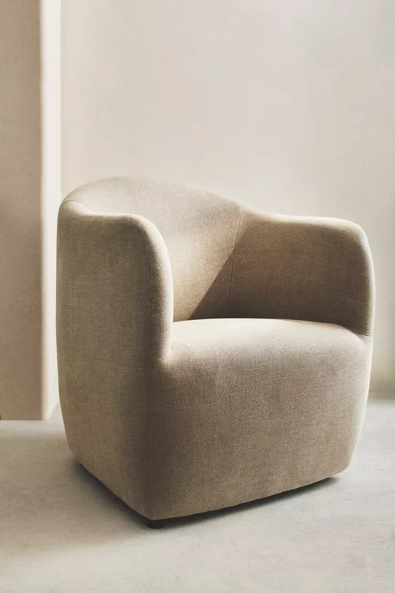 LINEN ACCENT CHAIR | Zara US