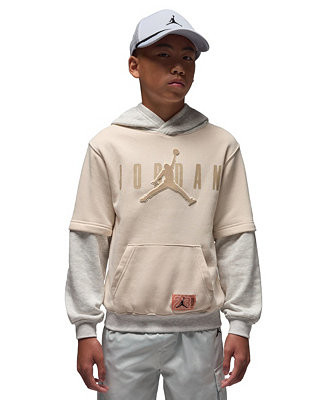 Boys' 8-20 MJ Future Flight Drop Shoulder Long-Sleeve Hoodie | Macy's