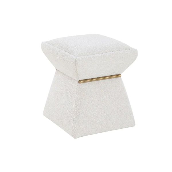 Liang & Eimil Zane Boucle Sand Footstool | Olivia's