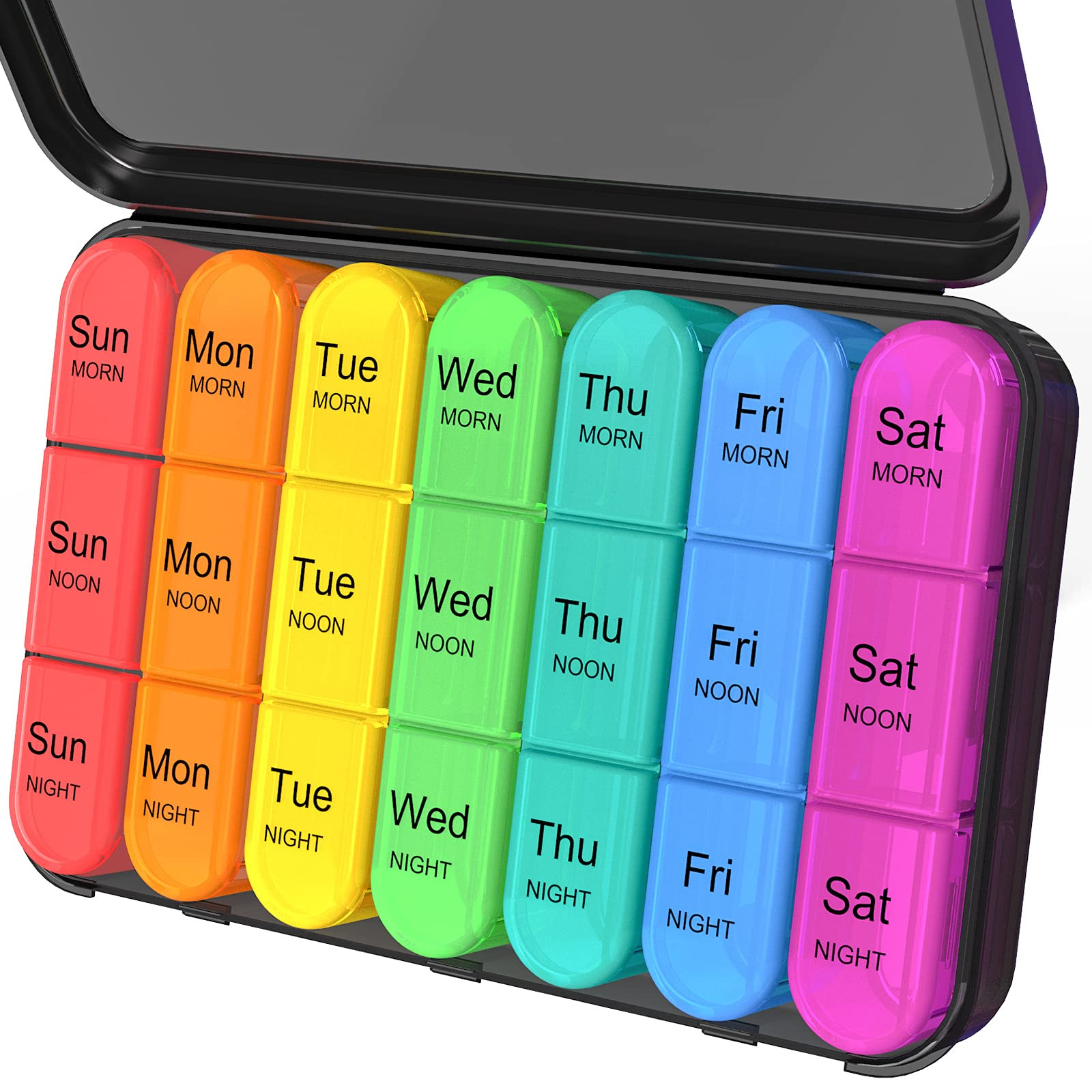 Daviky Pill Organizer 3 Times a Day, Daily Pill Box 7 Day, Weekly Cases Medicine Organizers to Hold Vitamins and Medication | Amazon (US)