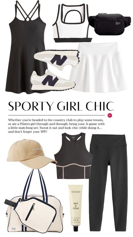 Whether vou're headed to the country club to play some tennis, or are a Pilates girl through and through, bring your A-game with a little matching set. Sweat it out and look chic while doing it and don't forget your SPF!

#LTKFind #LTKfit #LTKstyletip
