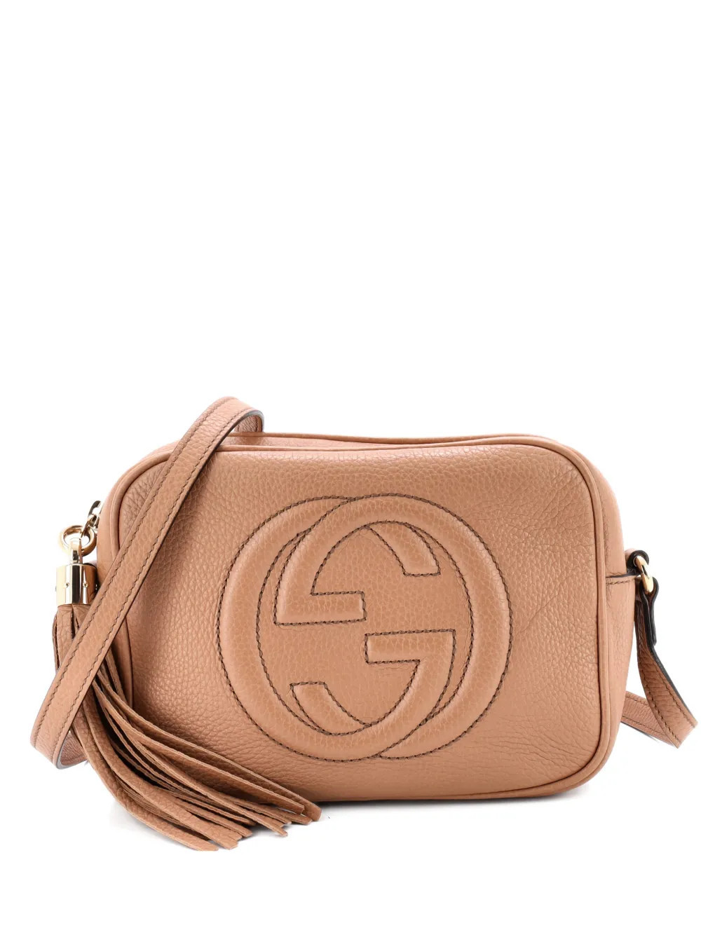 Gucci Pre-Owned Soho Disco Leather Small crossbody bag - Neutrals | Farfetch Global