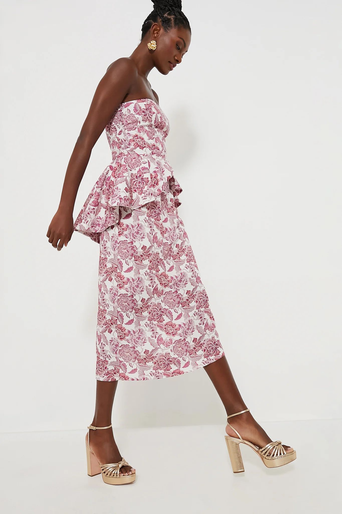 Rosewood Floral Roxanne Midi Dress | Tuckernuck (US)