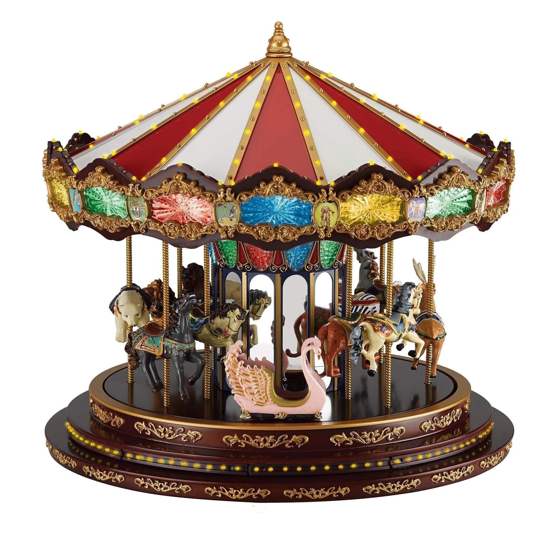 Mr. Christmas 15 in. Marquee Deluxe Carousel | Walmart (US)