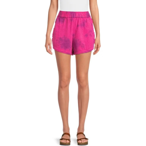 Time and Tru Women's Tie Dye Shorts - Walmart.com | Walmart (US)