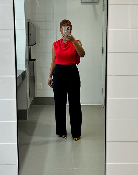 This is one of my favorite work blouses. Because of how it drapes, it pairs nicely with fitted high waisted bottoms like this Effortless pants I’m always going on about  

#LTKSummerSales #LTKWorkwear #LTKSaleAlert