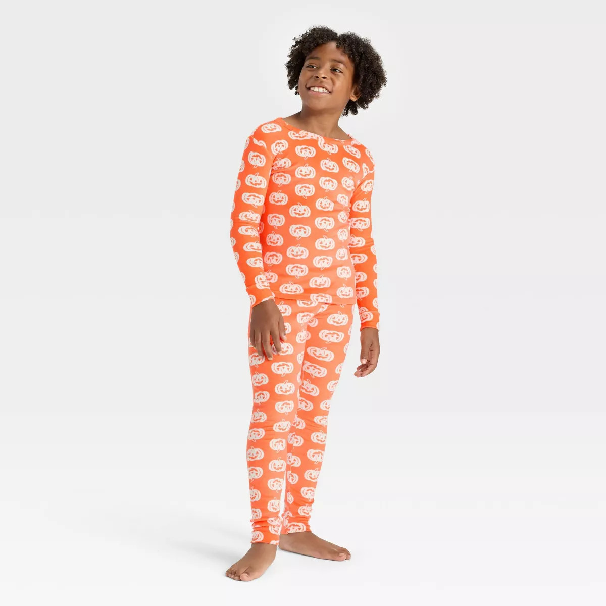 Kids' 2pc Halloween Snuggly Soft Long Sleeve Tight Fit Pajama Set - Cat & Jack™ | Target