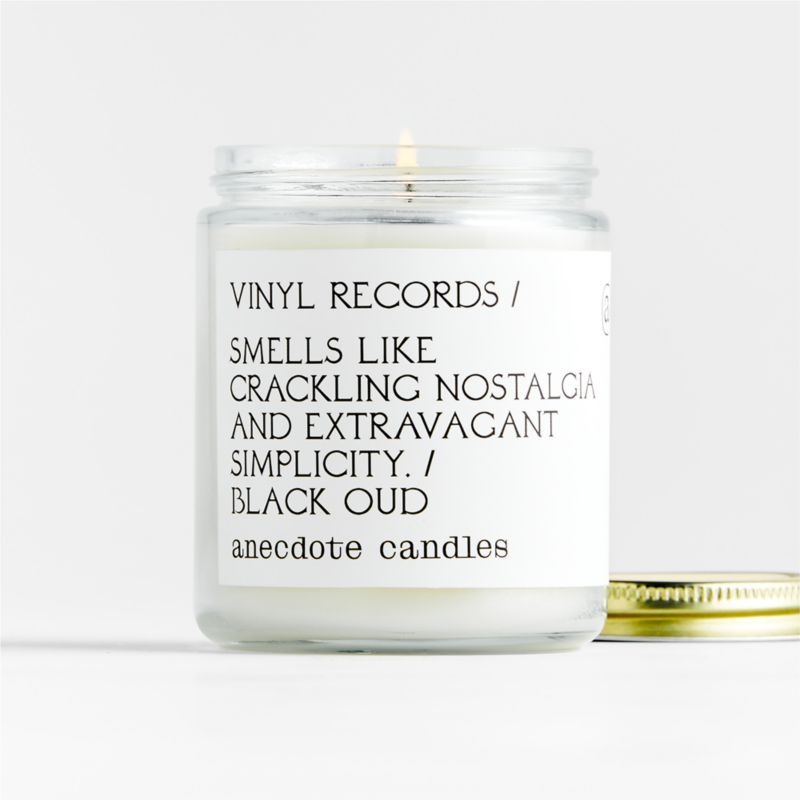 Anecdote Candle Vinyl Records Scented Candle + Reviews | Crate and Barrel | Crate & Barrel