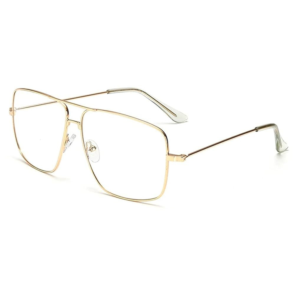 Dollger Classic Glasses Clear Lens Non Prescription Metal Frame Eyewear Men Women | Amazon (US)